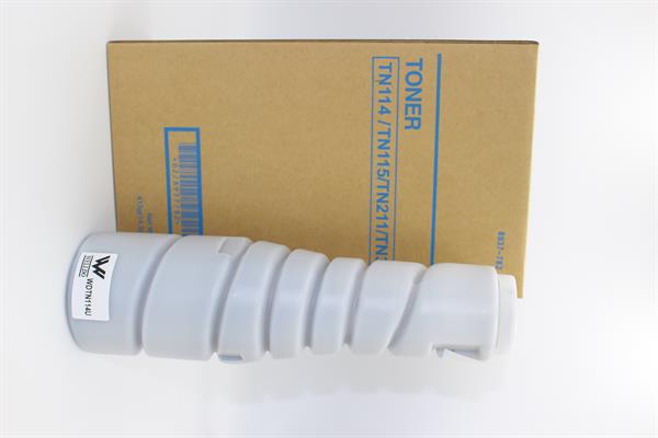 Картридж WELLDO Konica Minolta Bizhub 162/163/180/181/210/211/7521/7621/7622/Di152/182/183/250/251/350/351/Di1611/1811/2011/Konica 7115/7118/7216/7218/7220/TN-114/TYPE 105/106/302, TOMOEGAWA, 14000 копій/туба