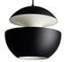 Підвісна лампа DLSS, тип лампи E27, 5W, діаметр 250мм/висота 240мм, матеріал - метал, колір - чорний + білий