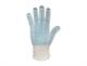 Рукавички 3 нитки білі з ПВХ крапкою, 70% бавовна/30% поліестер, виготовлено в Україні!