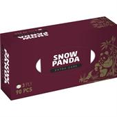 Серветки паперові СНІЖНА ПАНДА EXTRA CARE, 90шт в коробці, преміальна якість, 3 шари дуже м'якої та білосніжної целюлози!