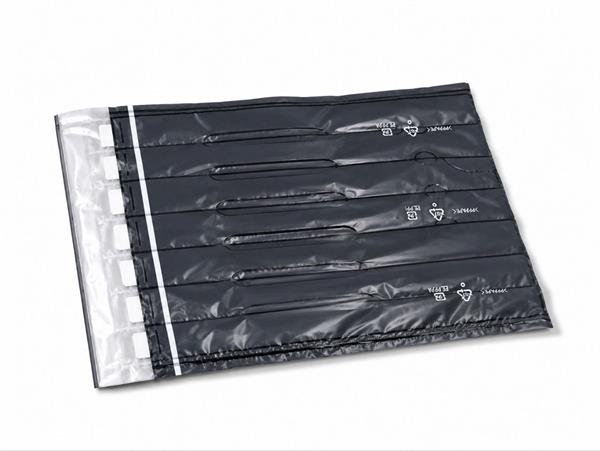 Пакет/кульок пакувальний VEAYE AIR BAG для CB435A/CB436A/CC388A/P1005/1102/1505/1566, BLACK, 5 секцій, подібний оригінальній упаковці! 220*385 мм