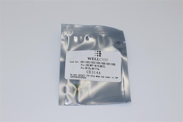 Чип фотобарабана WellChip HP COLOR LJ Pro M176/177/175/275/CP1021/CP1022/CP1023/CP1025/CP1026/1027/1028/Canon LBP 7010C/7018C/CE354ADU/CE314A/126A/Canon 029/729 , CMYK, 14K
