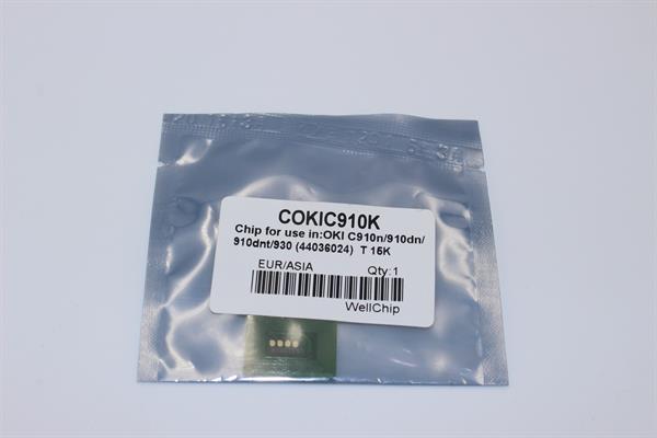 Чіп картриджа WellChip OKI C910/44036024, Black, 15K