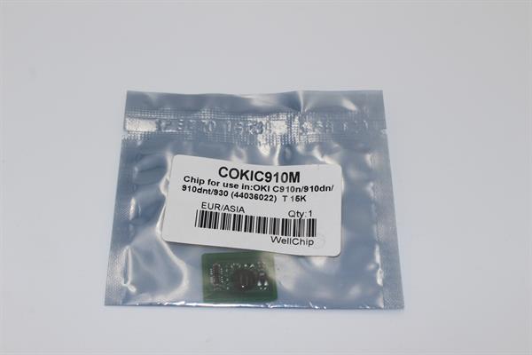 Чіп картриджа WellChip OKI C910/44036022, Magenta, 15K