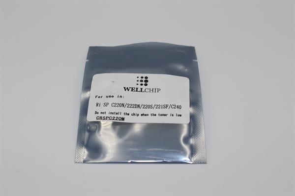 Чип картриджа WellChip Ricoh Aficio SP C220/221/222/240/406054, Magenta, 2K