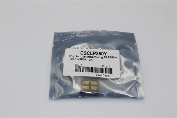 Чип картриджа WellChip Samsung COLOR CLP-350/CLP-Y350A, Yellow, 2K