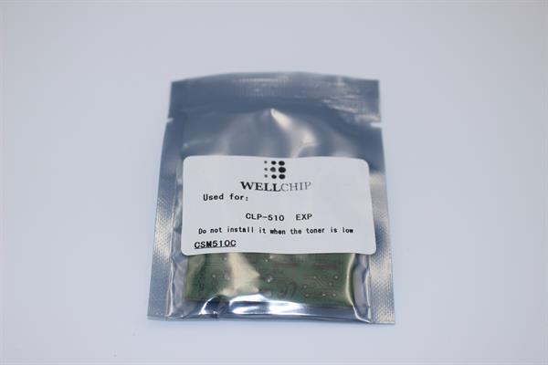 Чип картриджа WellChip Samsung COLOR CLP-510, Cyan, 5K