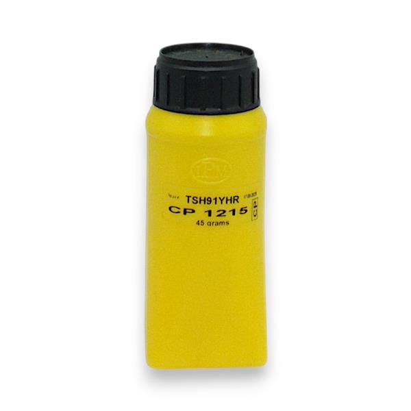 Тонер IPM HP COLOR LJ NEW SPHERICAL Chemical CP1215/1515/1518/1025/1210/1510/2025/3505/3525/CM1015/1017/1300/1312/3520/3530/COLOR LJ 1600/2600/2605/2700/3000/3600/3800/5500/5550/M175/252/275/277/351/375/377/451/452/475/477/551/552/553/651/M880z/4202dw/4202dn/Canon LBP673/5050/5300/7010/7018/7100/7700/7750/MF621/624/626/752/754/8050/8210/8450/9130/4302dn/4302fd/4302fdw та інші моделі, Yellow, 45г/банка