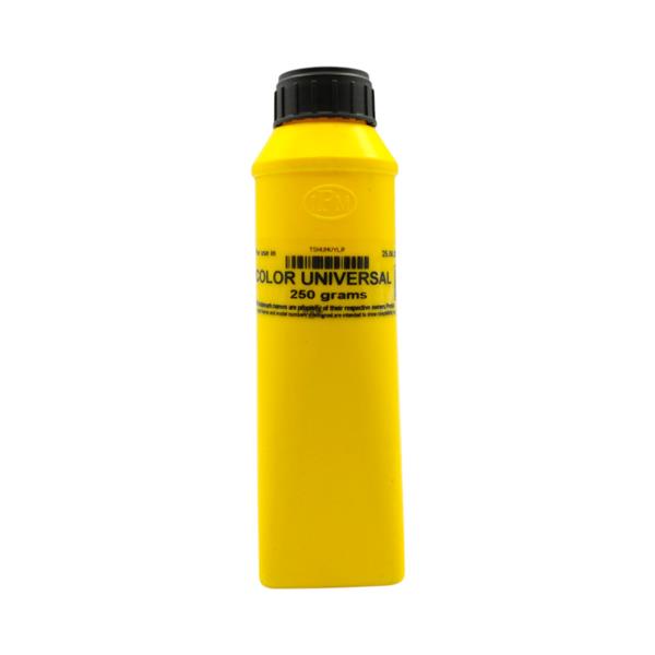 Тонер IPM HP COLOR LJ універсальний NEW SPHERICAL Chemical всі моделі CP1215/1515/1518/1025/1210/1510/2025/3505/3525/CM1015/1017/1300/1312/3520/3530/COLOR LJ 1600/2600/2605/2700/3000/3600/3800/5500/5550/M175/252/275/277/351/375/377/451/452/475/477/551/552/553/651/M880z/4202dw/4202dn/Canon LBP673/5050/5300/7010/7018/7100/7700/7750/MF621/624/626/752/754/8050/8210/8450/9130/4302dn/4302fd/4302fdw та інші моделі, Yellow, 250г/банка