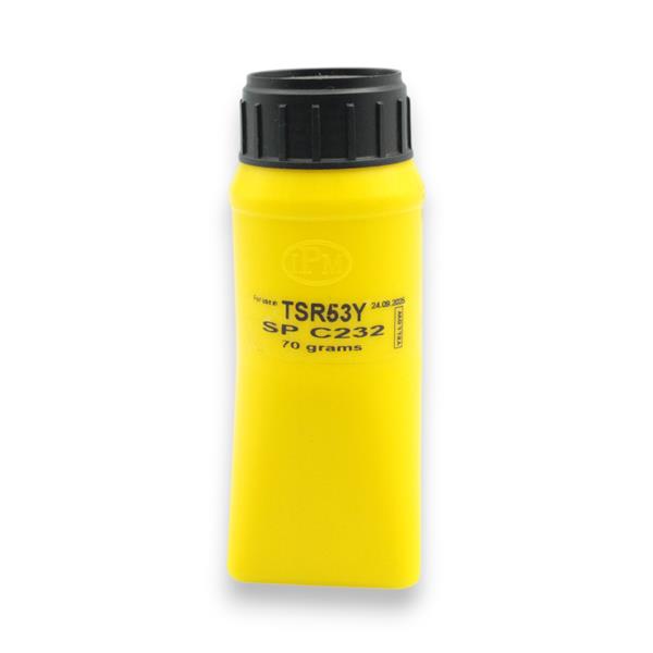 Тонер IPM Ricoh Aficio SP C232, Yellow, 70г/банка
