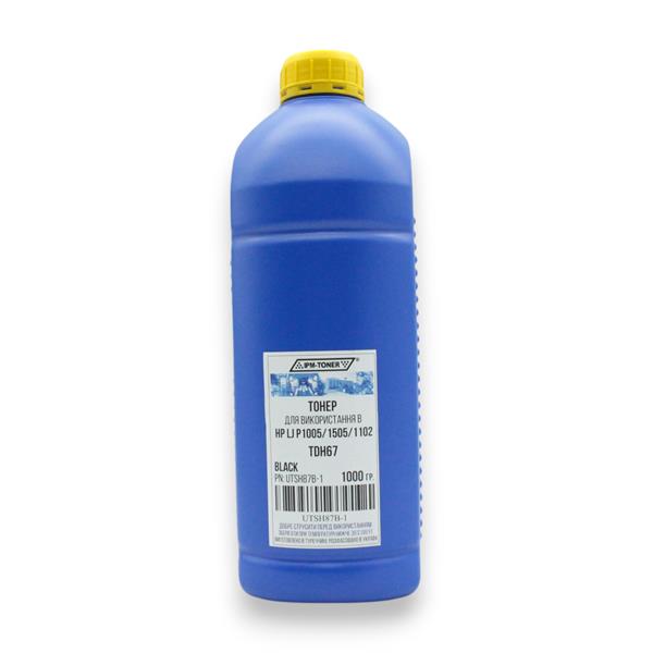 Тонер IPM HP LJ P1560/1566/1005/1006/1102/1505/1530/1600/1606/M1120/1132/1522/1536/Canon LBP3010/3100/3250/MF4410/4420/4430/4450/4550/4570/4580/Canon 728/712/CB435A/CB436A/CE278A/CE285A, UNIVERSAL B, Packed in Ukraine! з мішка TDH67! 1000г/банка