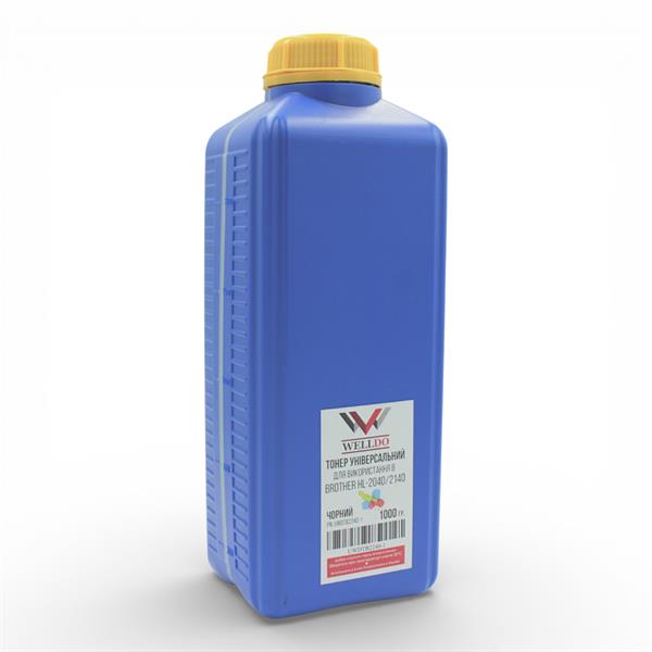 Тонер WELLDO Brother HL-1118/1210/1212/2030/2040/2070/2140/2142/2150/2170/2200/2230/2240/2250/2270/5340/5350/5370/5380/L2300/2340/2360/2365/2380/DCP-1510/1511/1215/1518/7010/7020/7025/7030/7032/7040/7045/7060/7065/7070/8070/8085/L2500/2520/2540/2560/MFC-1810/1811/1813/1818/7225/7320/7360/7420/7440/7820/7840/7860/8370/7880/8890/L2700/2720/2740/FAX-2820/2825/2845/2910/2920/2940/TN-420/630/660/1035/1075/2075/2110/2120/2135/2235/2275/2335/2375/3230/3280, Packed in Ukraine! з мішка WDTB2240! 1000г/банка