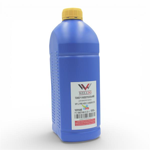Тонер WELLDO HP LJ Pro 4002/4003/4004/MFP 4102/4103/4104/Canon LBP243/246/MF461/463/465/iR1643, 1490A/1510A/1520A/Canon 070/T06, Packed in Ukraine! з мішка WDTHW1510, 1000г/банка