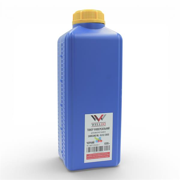 Тонер WELLDO Samsung ML-1610/1630/1640/1641/1660/1665/1666/1676/1510/1710/1740/1750/1910/1915/1210/1220/1250/1430/2010/2015/2150/2240/2241/2245/2250/2450/2510/2525/2526/2550/2570/2571/2580/2850/2851/2950/2951/2955/2956/3050/3051/3310/3312/3300/3470/3560/3710/3750/4550/Xpress SL-M2620/2625/2626/2676/2875/2876/M3320/3370/3820/3870/4020/4070/M3325/3375/3825/3875/4025/4075/SCX3200/3201/3205/3206/3218/4016/4100/4116/4216/4300/4321/4521/4600/4623/4701/4727/4728/4729/4833/5530/5637/5639/6330/Xerox WorkCentre 3312/3315/3325/Pe16/Pe114/Phaser 3120/3140/3155/3160/3210/3220/3100/HP LJ M107a/M135/M137/HP 106A/W1106A/Panasonic KX-MB1500/D103/D104/D105/D108/D203/D205/D305/R116/R204, більш темний друк для OEM картриджів! Універсальний - відмінний друк як в ML-2850 так і в ML-2160/Xpress SL-M серії, Packed in Ukraine! 1000г/банка