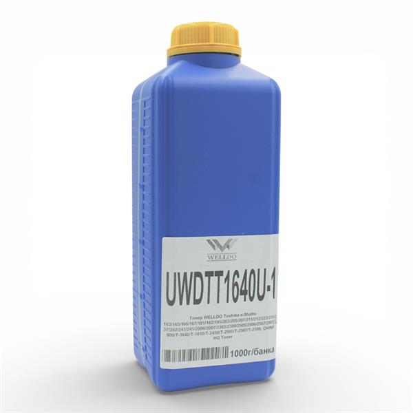 Тонер WELLDO Toshiba e-Studio 163/165/166/167/181/182/195/203/205/207/211/212/223/225/237/242/243/245/2006/2007/2303/2309/2505/2506/2507/2803/2809/T-1640/T-1810/T-2450/T-2505/T-2507/T-2309, CHINA HQ Toner, 1000г/банка