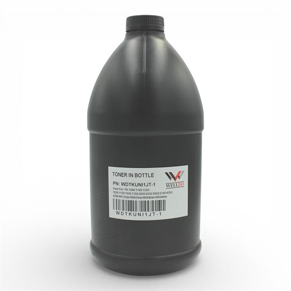 Тонер WELLDO Kyocera FS-200/1028MFP/1030/1030MFP/1035MFP/1120/1128MFP/1130MFP/1135MFP/1300/1320/1350/1370/2020/2100/3900/3920/4000/4200/4300/6025MFP/6030MFP/6525MFP/6530MFP/ECOSYS M2135/2635/2735/3040/3540/P2235/3055/3060/KM-1500/1620/1635/1650/2530/3035/4035/TK-100/120/130/160/170/310/340/350/1130/1140/1150/1160/3100/3130/3150/3190/TK-410/420/435/475/7105/7205 + лійка, 1000г/банка