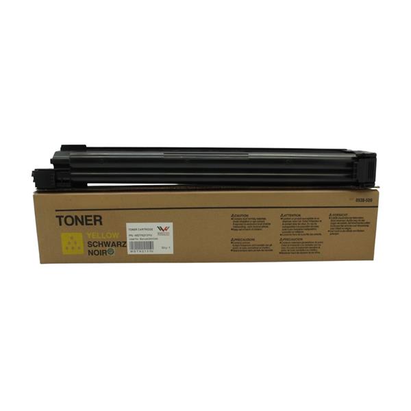 Картридж WELLDO Konica Minolta Bizhub C200/203/253/353/TN-213/214/314Y, з чіпом, Yellow, TOMOEGAWA, 17000 копій/туба