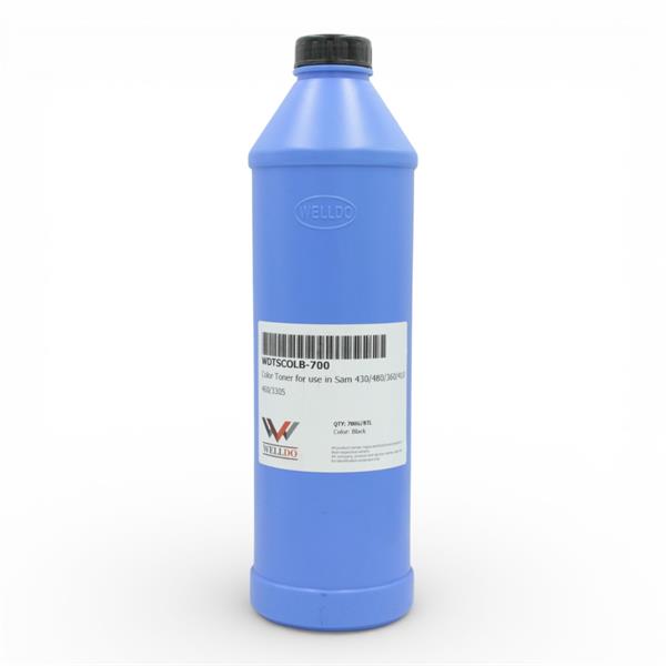 Тонер WELLDO Samsung COLOR CLP-310/315/320/325/326/360/365/CLX-3170/3175/3185/3300/3305/Xpress SL-C430/432/433/480/482/483/HP COLOR Laser 150/MFP 178/179, CLT-C404S/CLT-C406S/CLT-C407S/CLT-K409S/W2070A/117A, Black, 700г/банка