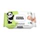 Салфетки влажные СНІЖНА ПАНДА Алое Вера, 72шт в коробке с клапаном, без спирта, безопасные для младенцев, с витамином E и пантенолом - без запаха!