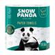 Полотенца бумажные СНІЖНА ПАНДА EXTRA CARE, 2 рулона в упаковке, премиальное качество, 3 слоя целюлозы, 165 листов, 19.8 метров!